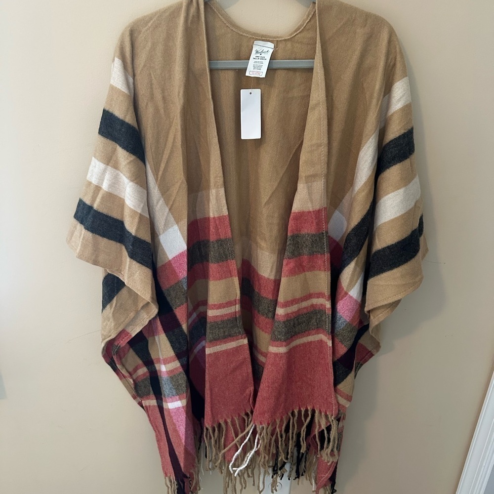 Woolrich plaid shawl